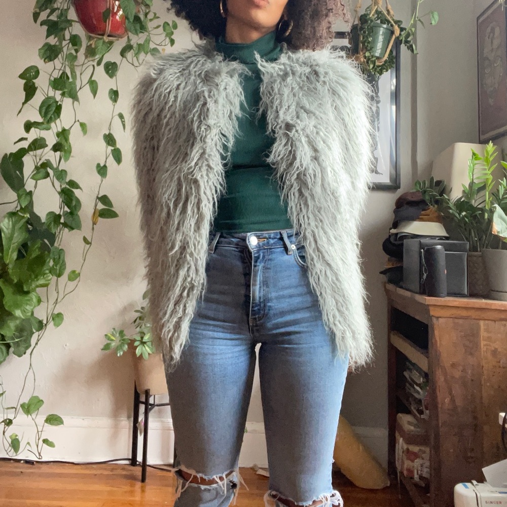 H&M FAUX FUR Jacket, Size XS NEW!